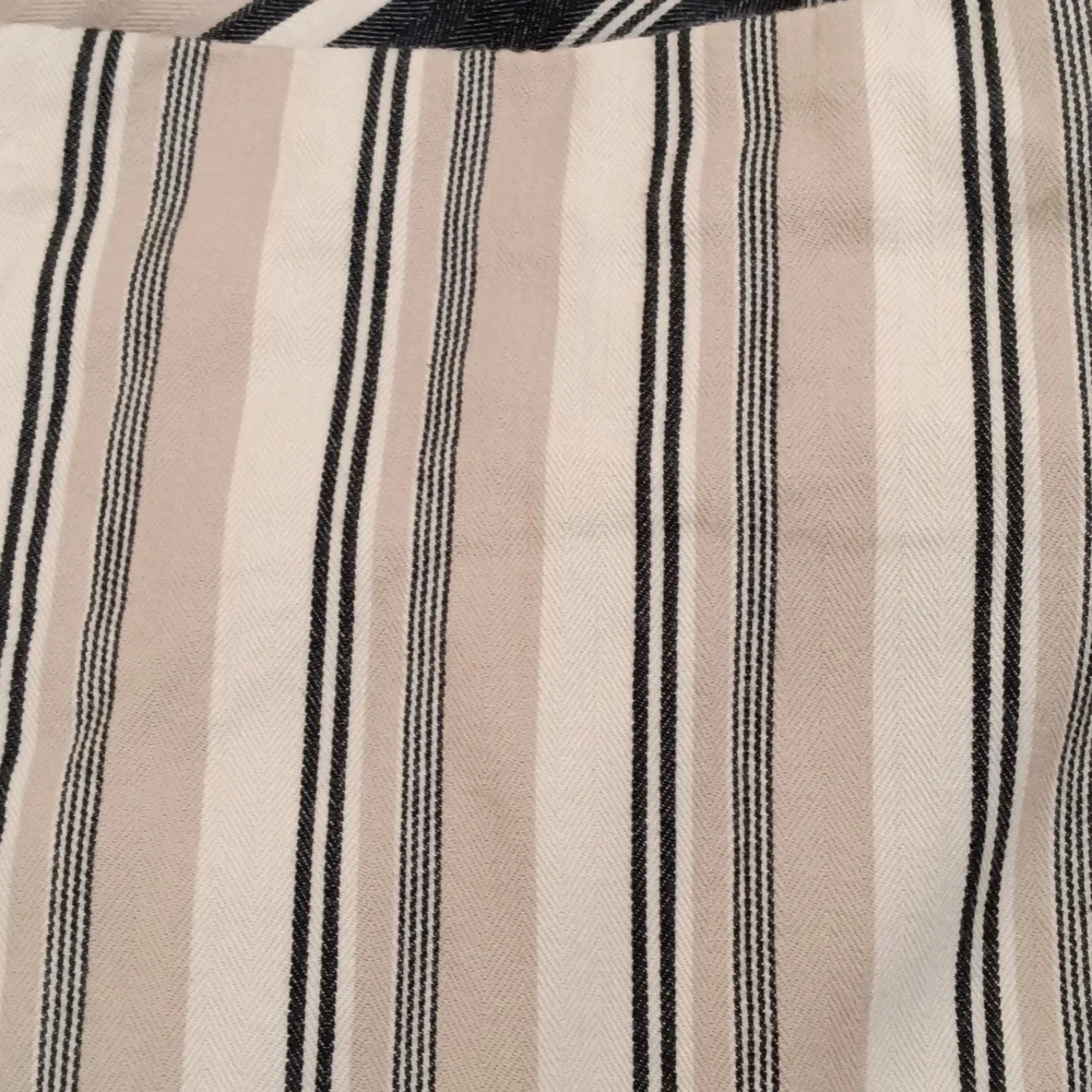 Pottery Barn Cotton Herringbone Awning Stripe King Duvet